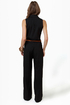 Long Time No Sleeve Black Jumpsuit