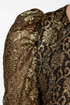 Sunset Hills Black and Gold Belted Lace Romper