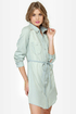Buck Wild Studded Denim Shirt Dress