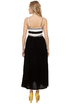 San Diego Striped Black Maxi Dress