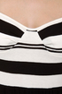 San Diego Striped Black Maxi Dress