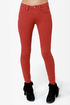 Obey Lean & Mean Tandoori Spice Red Jeans