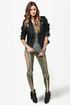 Did I Stud-her? Studded Olive Green Leggings