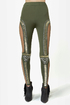 Did I Stud-her? Studded Olive Green Leggings