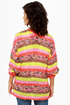 Indie Pop Neon Striped Cardigan Sweater
