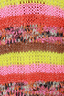 Indie Pop Neon Striped Cardigan Sweater