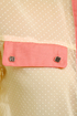 Dotted Bliss Cream Color Block Top