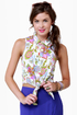 Can You Dig It Floral Print Top