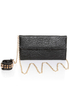 Just Can't Lose Studded Black Clutch