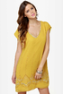 Let the Sunshine In Beaded Yellow Dress