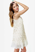 Black Sheep Star Gazer Cream Crochet Dress