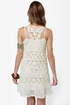 Black Sheep Star Gazer Cream Crochet Dress
