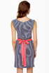 Lost Maude Navy Blue and White Striped Dress