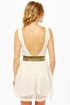 Wheel of Fashion Cream Lace Dress