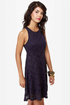 Glitz About You Navy Blue Glitter Lace Dress