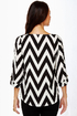 Zaggety Ann Black and Ivory Top