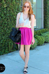 Everything Illuminated Magenta Skirt