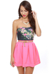 Everything Illuminated Neon Pink Skirt