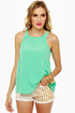 My Boyfriend's Back Mint Green Top