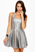 Belle of the Disco Ball Silver Dress