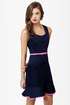 True to Form Navy Blue Dress