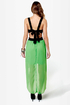 Get My Drift Black and Green Dress