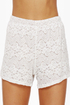 Pantaloon-ey Tunes Cream Lace Shorts