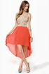 For Keeps Taupe and Orange Dress