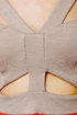 For Keeps Taupe and Orange Dress
