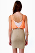 Triple Threat Orange and Taupe Dress
