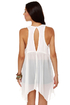 Softly Sweetly Sheer White Babydoll Dress