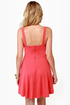 Flare de Lis Coral Pink Dress