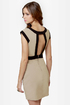 Double Exposure Taupe Dress