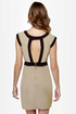 Double Exposure Taupe Dress