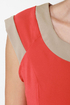 Double Exposure Coral Orange Dress