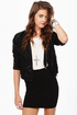 Blank NYC Fitted Black Moto Jacket