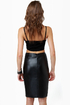 One of the Gang Black Vegan Leather Skirt
