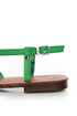 Bamboo Cable 03 Green Strappy Thong Sandals
