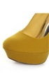 Bamboo Dash 02N Yellow Suede Platform Pumps