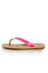 City Classified Micky Hot Pink Neon Flip-Flop Thong Sandals