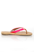 City Classified Micky Hot Pink Neon Flip-Flop Thong Sandals