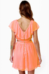 Ruffle, Shuffle, and Roll Coral Pink Dress