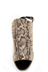 Kelsi Dagger Cameo Natural Black Leather Snakeskin Heels