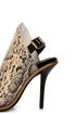 Kelsi Dagger Cameo Natural Black Leather Snakeskin Heels