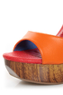 Mona Mia Trinidad Multi Color Block Platform Heels