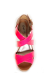 Qupid Finder 48 Neon Pink Patent Platform Wedges