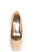 Qupid Marc 01 Nude Suede Platform Pumps