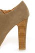 Qupid Theron 03 Taupe Suede Lace-Up Ankle Booties