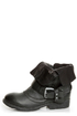 Report Woods Black Belted Convertible Motorcycle Boots
