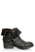 Report Woods Black Belted Convertible Motorcycle Boots